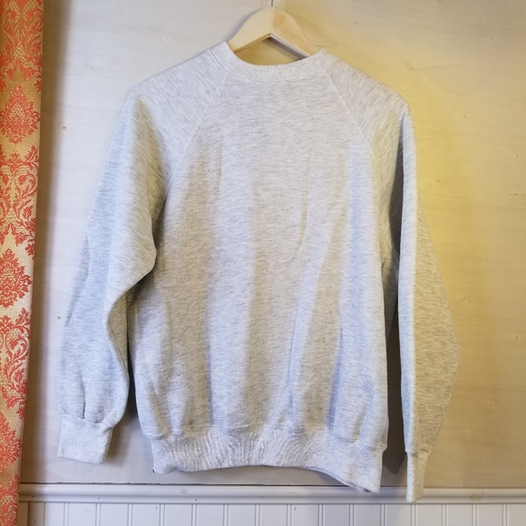 🐰 Vintage 90s Handpainted Bunny Sweatshirt Large Made in USA 🎨 - Picture 9 of 9